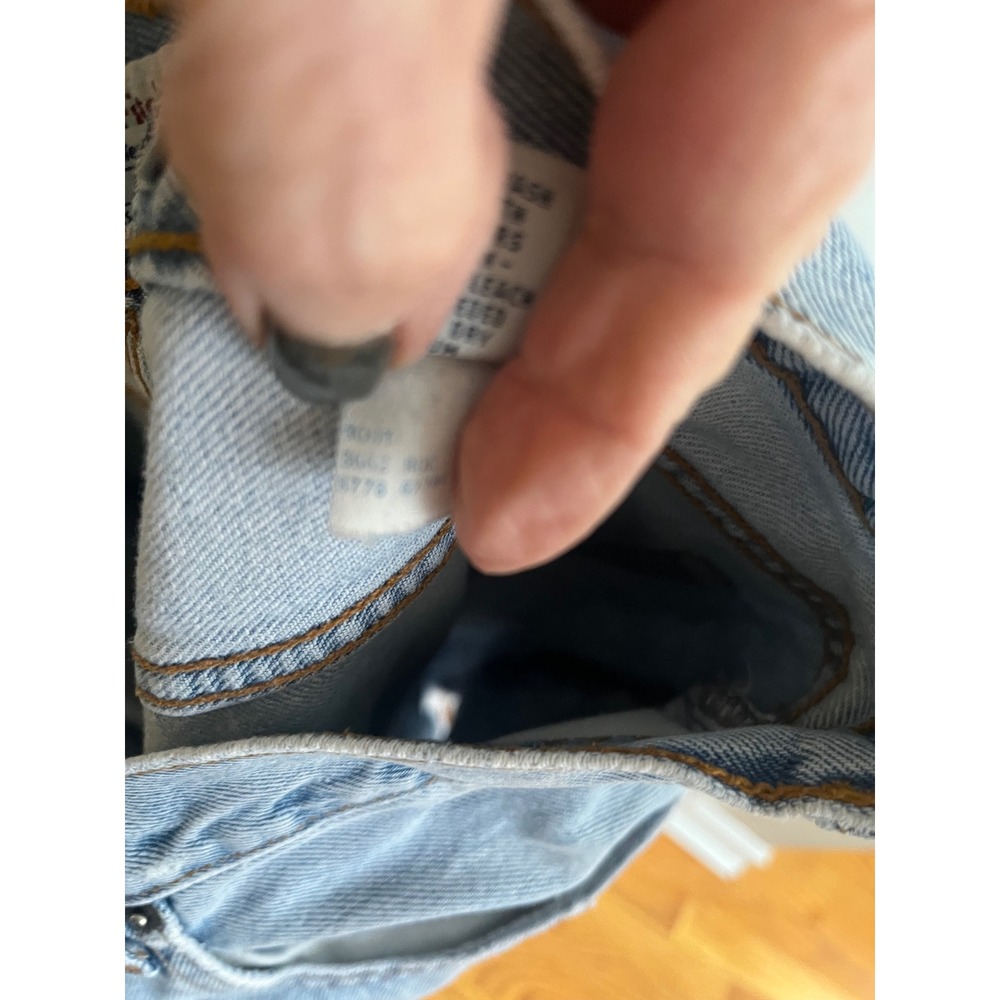 Vtg 1981 Abercrombie & Fitch Vintage Distressed High Rise Flare Leg Jeans 10 - Picture 6 of 6